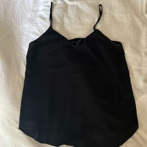 Black strappy tank from JCrew